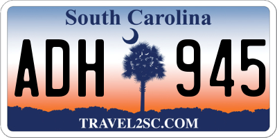 SC license plate ADH945