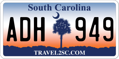 SC license plate ADH949
