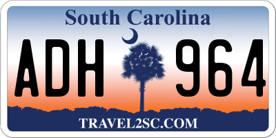 SC license plate ADH964