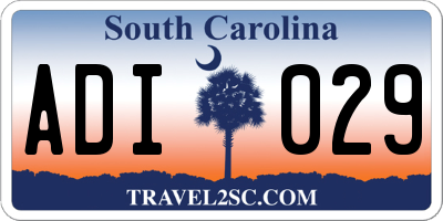 SC license plate ADI029