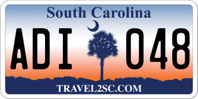 SC license plate ADI048