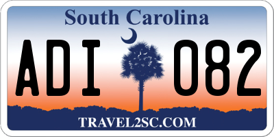 SC license plate ADI082