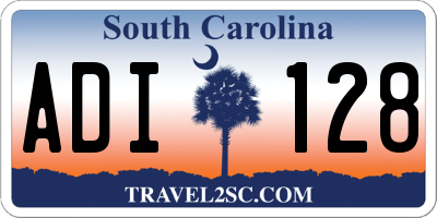 SC license plate ADI128