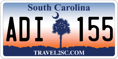 SC license plate ADI155