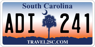 SC license plate ADI241