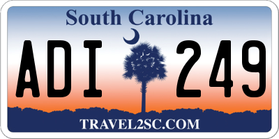 SC license plate ADI249