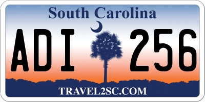 SC license plate ADI256