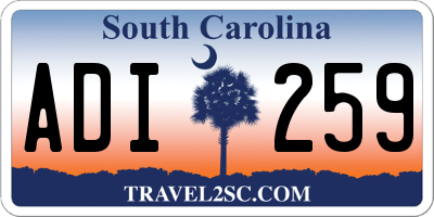SC license plate ADI259