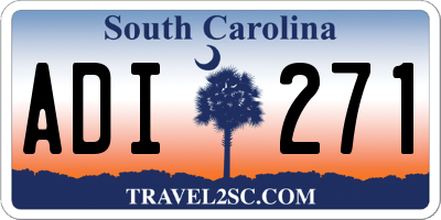 SC license plate ADI271