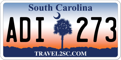 SC license plate ADI273