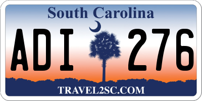 SC license plate ADI276