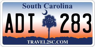 SC license plate ADI283