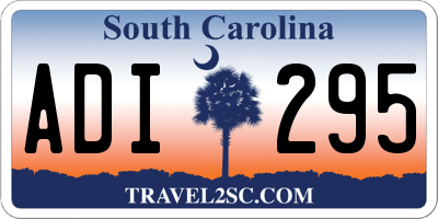 SC license plate ADI295