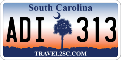 SC license plate ADI313