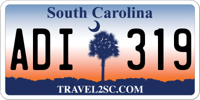 SC license plate ADI319