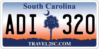 SC license plate ADI320