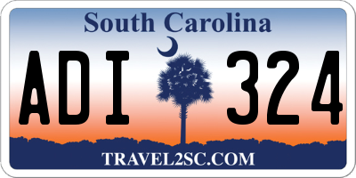 SC license plate ADI324
