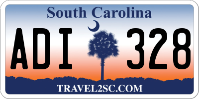 SC license plate ADI328