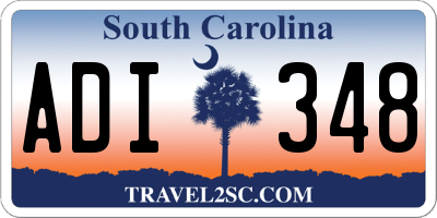 SC license plate ADI348