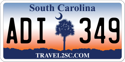 SC license plate ADI349