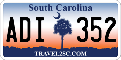 SC license plate ADI352
