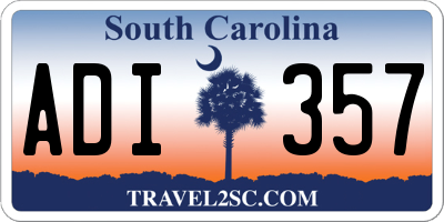 SC license plate ADI357