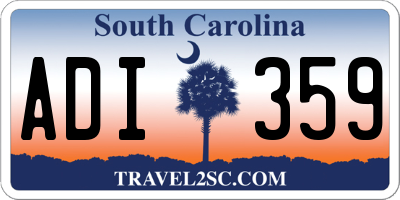 SC license plate ADI359