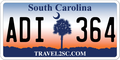 SC license plate ADI364