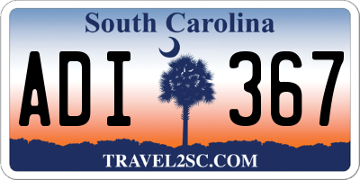 SC license plate ADI367