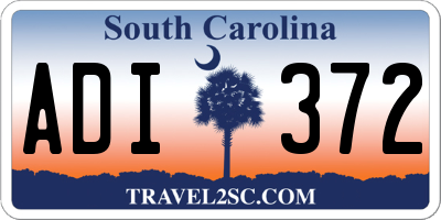SC license plate ADI372