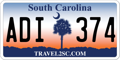 SC license plate ADI374