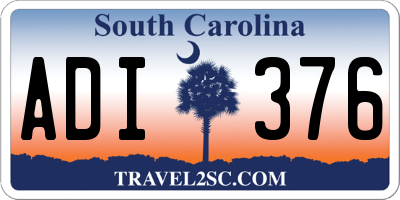 SC license plate ADI376