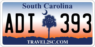 SC license plate ADI393