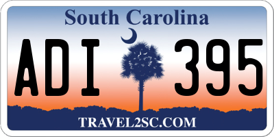 SC license plate ADI395