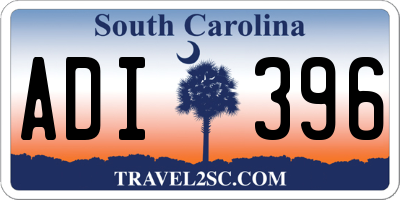 SC license plate ADI396