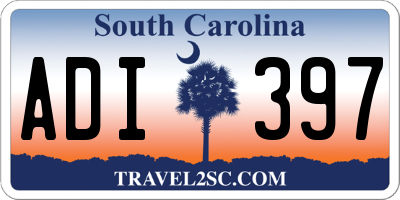 SC license plate ADI397