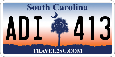 SC license plate ADI413