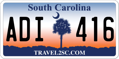 SC license plate ADI416