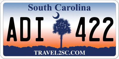 SC license plate ADI422