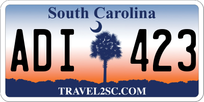 SC license plate ADI423