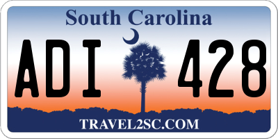 SC license plate ADI428