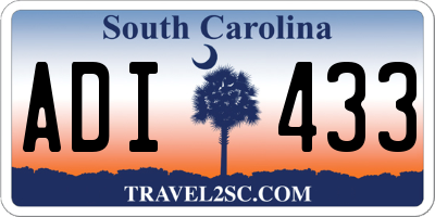 SC license plate ADI433