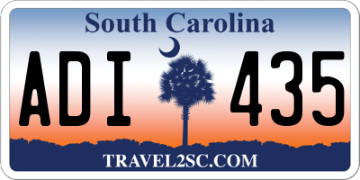 SC license plate ADI435