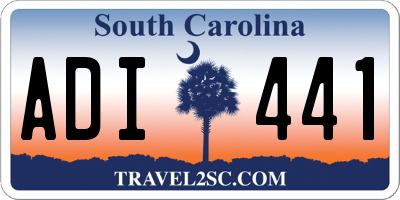 SC license plate ADI441
