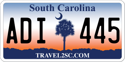 SC license plate ADI445