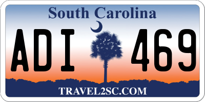 SC license plate ADI469