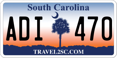 SC license plate ADI470
