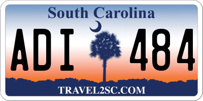 SC license plate ADI484