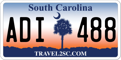 SC license plate ADI488