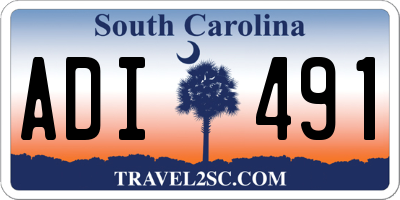 SC license plate ADI491
